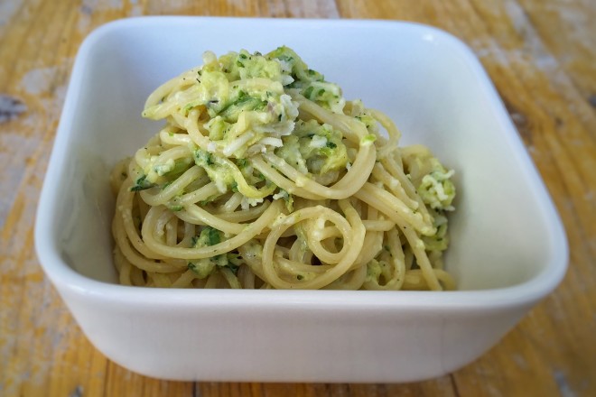 siktwinfood: Spaghetti mit Zucchinicreme