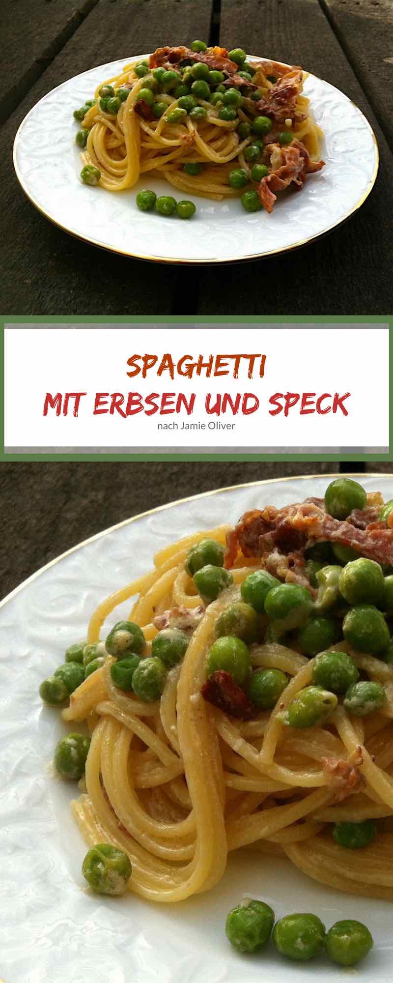 Spaghetti mit Erbsen und Speck | PASTAMANIAC
