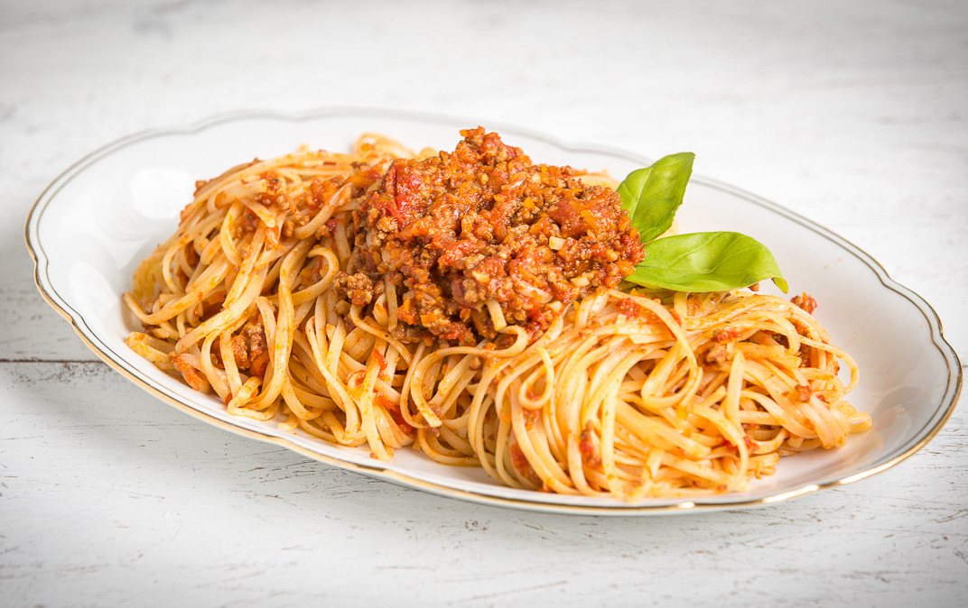 Spaghetti Bolognese, Nudeln mit Hackfleischsauce, Rezept Spaghetti Bolo