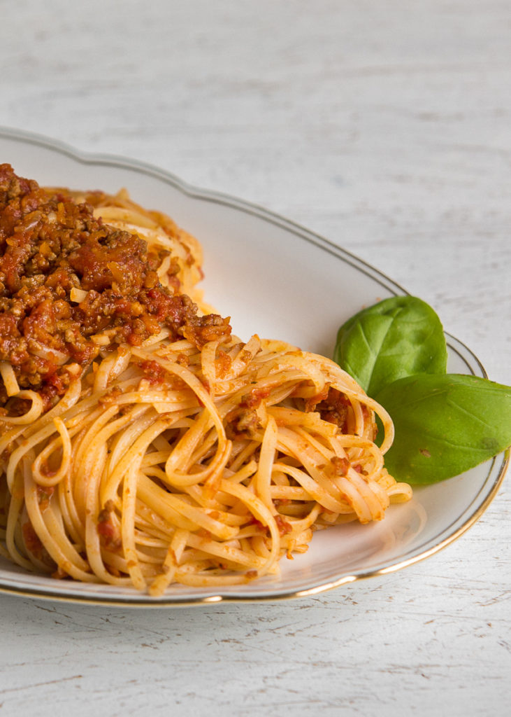 Spaghetti Bolognese, Nudeln mit Hackfleischsauce, Rezept Spaghetti Bolo