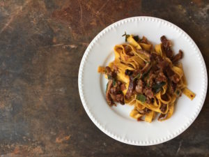 Rezept: Saltimbocca mit Nudeln