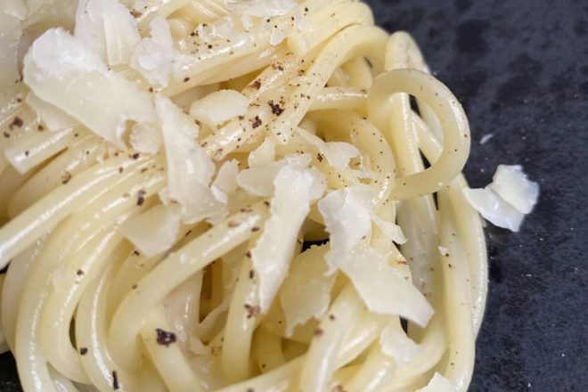 Spaghetti Cacio e Pepe, Rezept, Nudeln